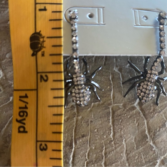 Sugarfix Baublebar Spider Crystal Drop Post Halloween Earrings NWT - Picture 7 of 8